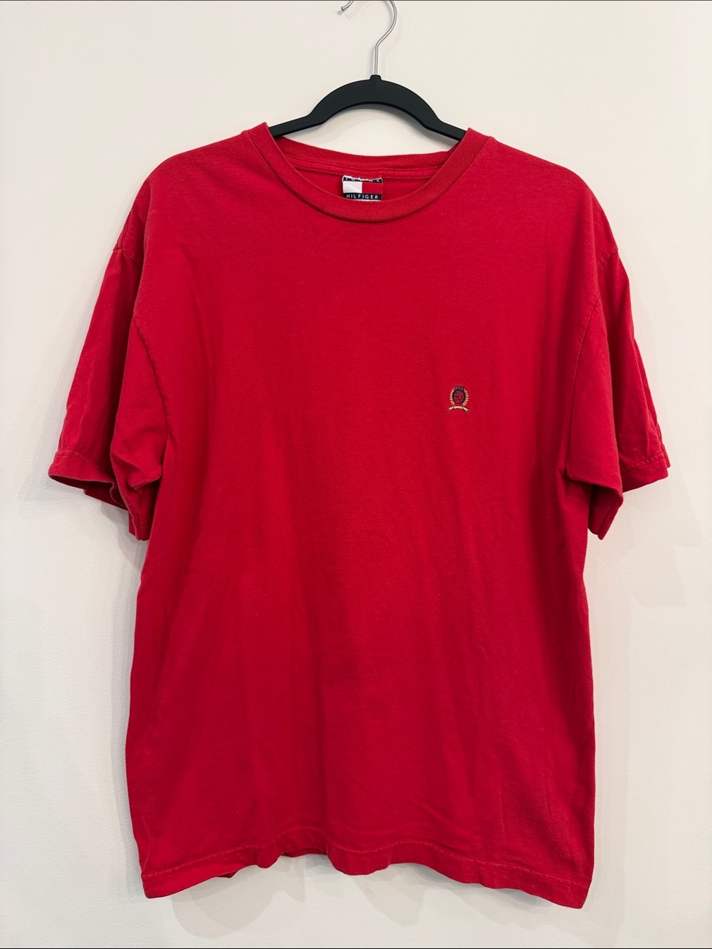 Tommy Hilfiger Red Short Sleeve Crewneck Tee